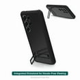 thumbnail image 2 of Rugged Phone Case with Built-In Kickstand for Samsung Galaxy S25 Ultra, Black, 2 of 3