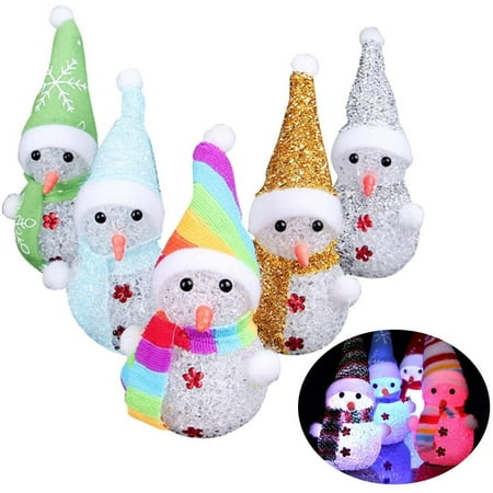 

LED Night Light Snowman Table Decoration Christmas Lighting (Random Style)