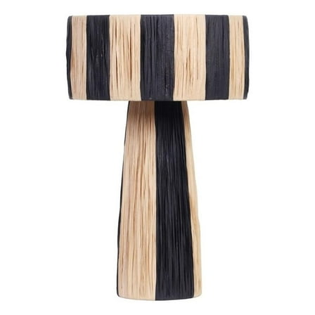 Maklaine Transitional Raffia Back and Natural Finish Table Lamp