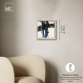 thumbnail image 5 of Blue Streak I Shadowbox Print Modern Wall Decor by Art Remedy, Blonde Frame, 12 x 12, 5 of 7