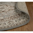 thumbnail image 3 of Superior Glendale Oriental Medallion Indoor Area Rug, 5' Round, Gray, 3 of 8