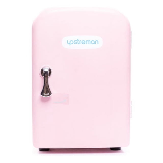 Mini Refrigerador Upstream Frigobar Rosa Capacidad 4 L