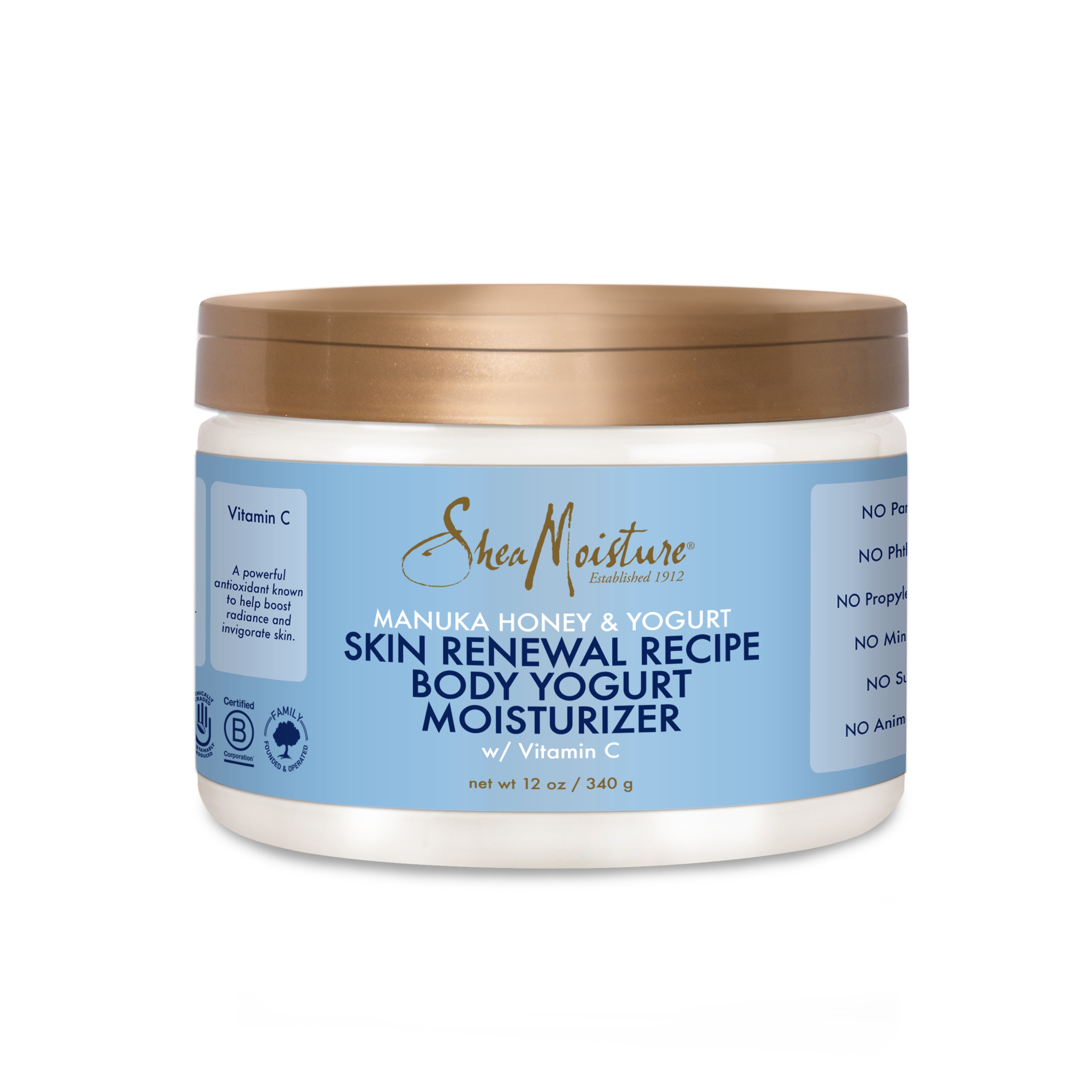 SheaMoisture Lotion Manuka Honey and Yogurt, 12 oz