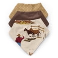 thumbnail image 1 of Baberos tipo bandana para bebé Sweet Jojo Designs, paquete de 3 unidades, western cowboy, 1 of 6