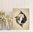 thumbnail image 2 of Floral Silhouette Woman Canvas Print, Suitable for Living Room, Office, Cafe, Hotel Wall Art, 2 of 8