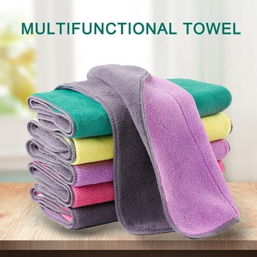 Pengpengfang Dish Cleaning Towel Washable Hanging Loop Microfiber Microfiber Cleaning Cloth for Dust Cloths