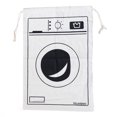 thumbnail image 2 of Cotton Linen Drawstring Storage Bag Closure Storage Bag Living Room Bedroom Reusable Large Capacity Pouch Luggage Cargo Toys Organizer Type 2, 2 of 7