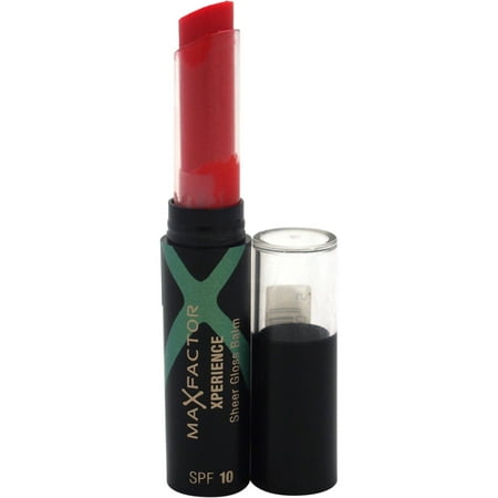 Max Factor for Women Xperience Sheer Gloss Lip Balm with SPF 10, Red (Best Treatment For Dark Lips)