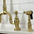 thumbnail image 3 of Kingston Brass Ks775.Plbs English Country 1.8 GPM Bridge Kitchen Faucet - Black, 3 of 6