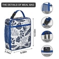 thumbnail image 2 of Hawaiian Hibiscus Insulated Lunch Tote – Tropical Jungle Leaves and Exotic Flowers Pattern, Spacious Waterproof Thermal Cooler Bag Perfect for Summer Beach & Picnic, 2 of 5