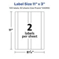 thumbnail image 6 of Avery Removable Rectangle Labels, 11" x 3", 100ct, 6 of 9
