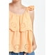 thumbnail image 4 of Blusa con bordado y olanes Roman Fashion/Juvenil, 081 (Naranja) naranja M, 4 of 5
