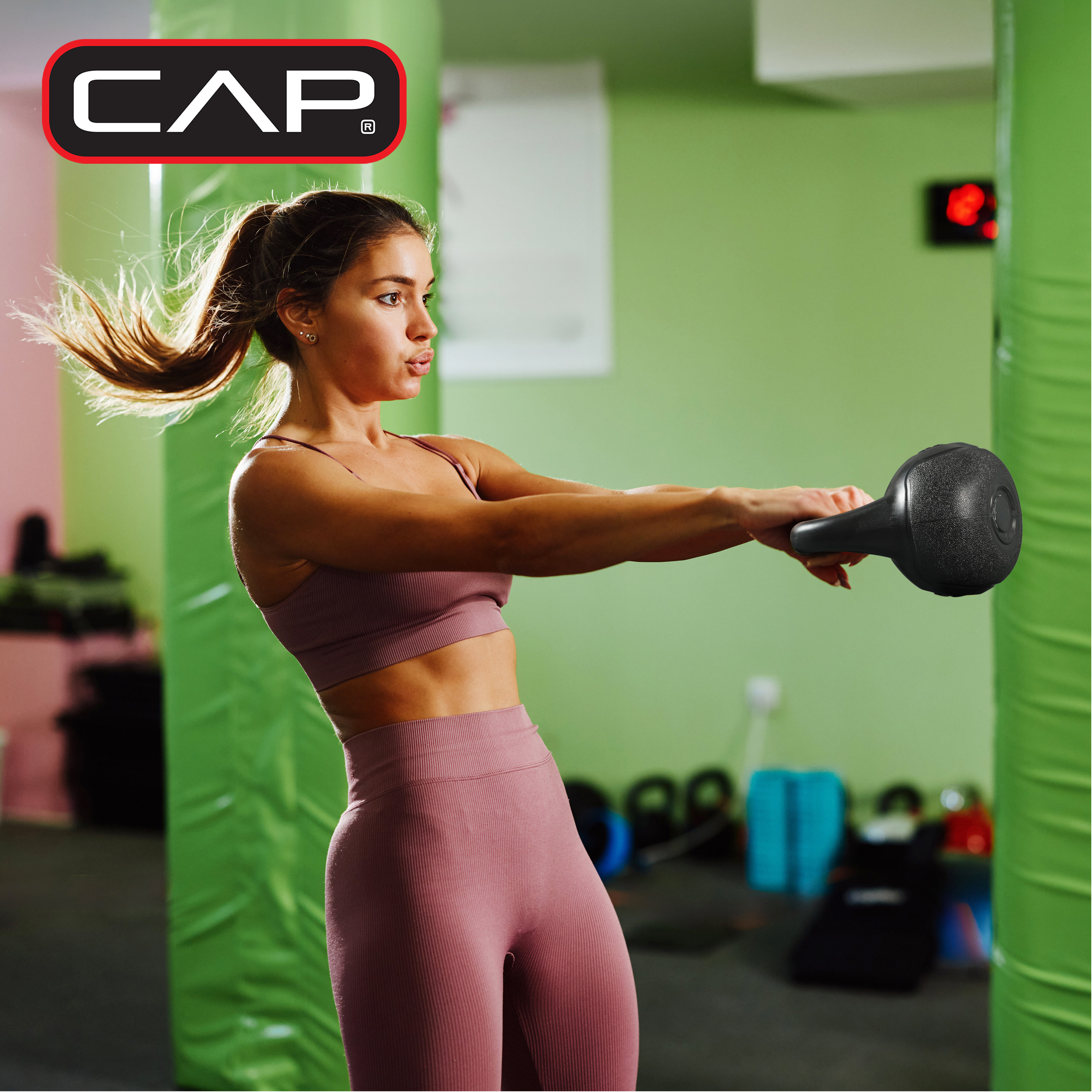 Cap Barbell 30 lb Cement-Filled Kettlebell Set of 3 photo 5