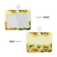 thumbnail image 2 of Kdxio Sunflowers On A Yellow Background Card Badge Holder Work Badge Sleeve for Office, School, Factory, ID Credit Cards, Driver Licenses and Passes, 2 of 7