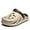 Khaki, variant on Mens Casual Slip-On Hollow Out Arch Support Clogs Garden Shoes Slip-on Outdoor Beach Slippers