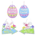 thumbnail image 4 of 2x Puerta Colgante Pared Manualidades Decoración de Pascua para de Granja BLESIY Decoraciones de puerta de Pascua, 4 of 7