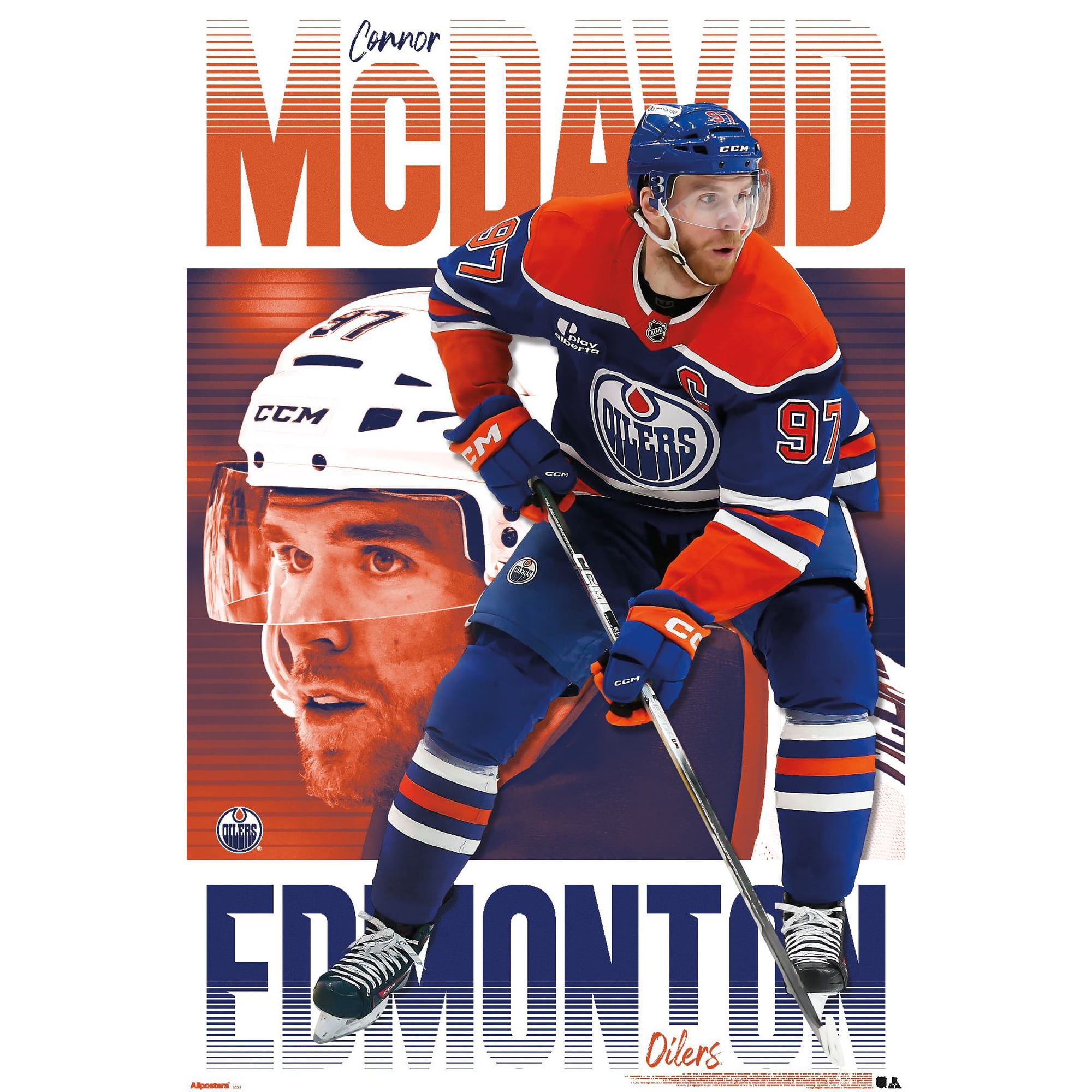 NHL Edmonton Oilers - Connor McDavid 26 Wall Poster, 22.375" x 34"
