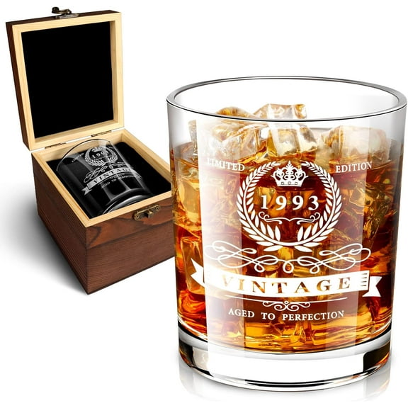 VI AI 1993 12 oz Bourbon Crystal Whiskey Glass
