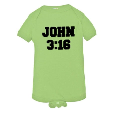 

PleaseMeTees™ Baby John 3:16 Christian Bible Verse I Love Jesus 316 1 PC
