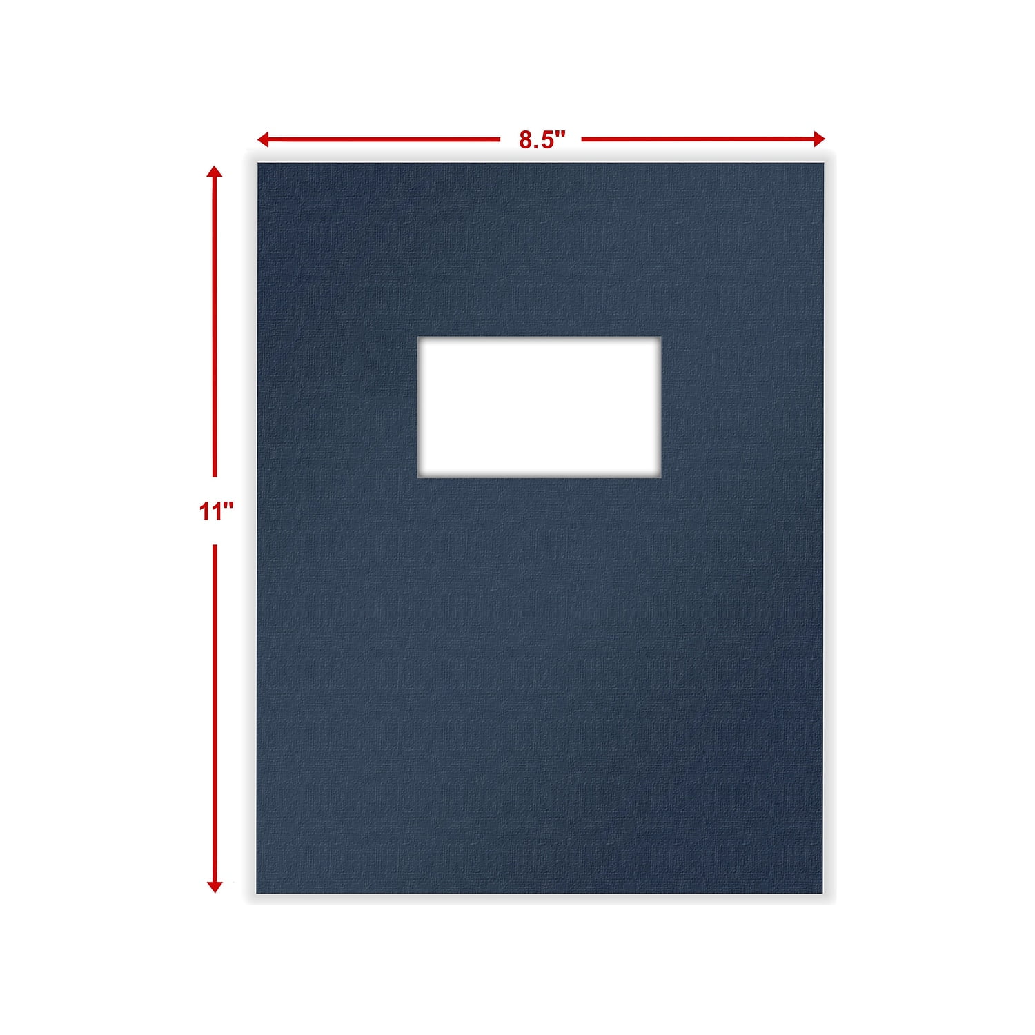 ComplyRight Single-Window Tax Presentation Folder Navy Blue 50/Pack (PNW22)