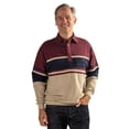 thumbnail image 4 of CLASSICS BY PALMLAND HORIZONTAL STRIPES LONG SLEEVE BANDED BOTTOM SHIRT, 4 of 5