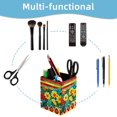 thumbnail image 4 of ERJLKXP Small Pen & Pencil Holder for Desk Organization,Bohemian Ethnic Flower Desktop Stationery Storage for Office Supplies and Makeup Brush Organizer, 4 of 6