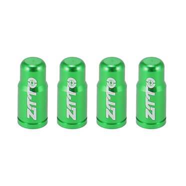 Unique Bargains 4pcs Aluminum Alloy Tire Valve Caps French Type Dust Covers for Bicycle Mountain Road Bike MTB Gold Tone