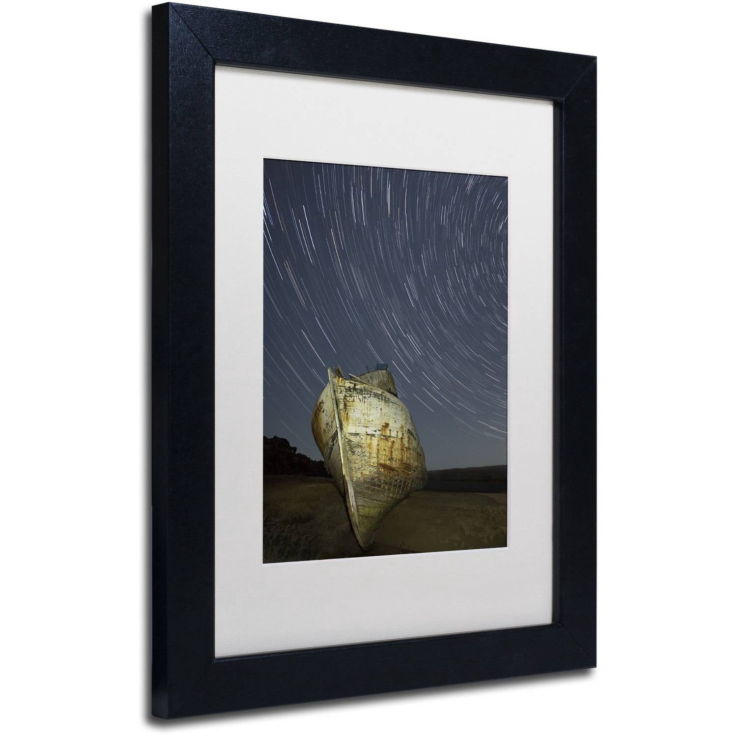 Trademark Fine Art "Point Reyes II" Canvas Art by Moises Levy White Matte, Black Frame