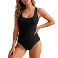 thumbnail image 4 of One Piece Swimsuit Women Square Neck Racerback Leakproof Bathing Suit Period Swimwear, 4 of 9