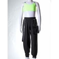 thumbnail image 5 of Yruioon Kids Girls Dance Outfits Sports Bra Crop Tank Tops and Jogger Pants Set Hip Hop Jazz Street Fluorescent Green 12, 5 of 7