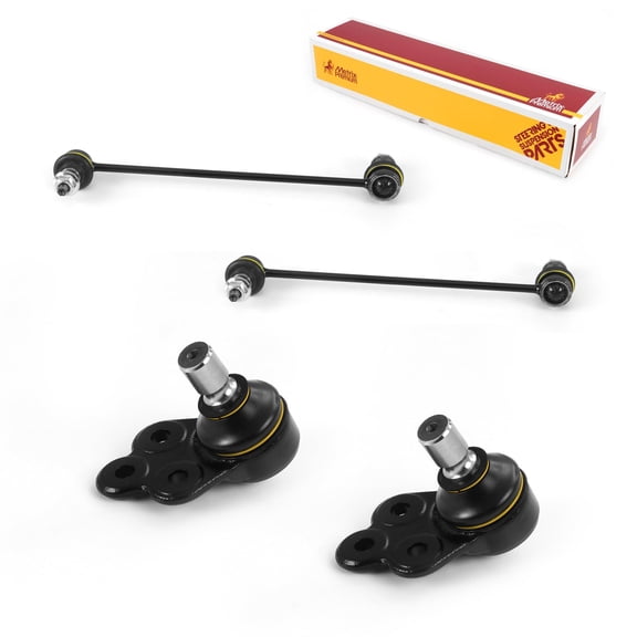 Metrix Premium Chassis Parts - 4 PC Front Sway Bar Stabilizer End Link & L/R Front Lower Ball Joint Kit Fits 05-10 Chevrolet Cobalt, 07-10 Pontiac G5, 03-07 Saturn Ion, K80252 K80566