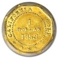 thumbnail image 3 of 1853 BG-530 Liberty Octagonal One Dollar Gold MS-62 PCGS, 3 of 3