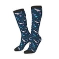 thumbnail image 2 of Balery Space Dinosaur Printed Novelty Socks Men's Women's Crew Socks Sports Socks Knee High Socks Cotton Socks Quirky and Cool Socks, 2 of 9