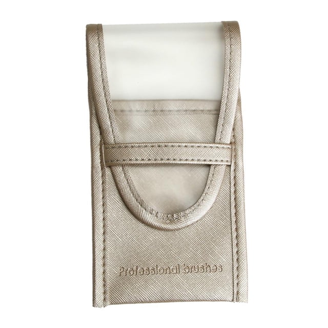 Bolsa de pinceles de maquillaje Colcomx antiarañazos organizador de Cosméticos plata