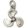 thumbnail image 1 of Sterling Silver 16" 1mm Box Chain 3D Boat Propeller Fan Pendant Necklace, 1 of 2