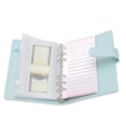thumbnail image 4 of A6 Notebook Binder, Budget Binder PU Leather Cover Wide Applications A6 Portable  For Home Blue, 4 of 8