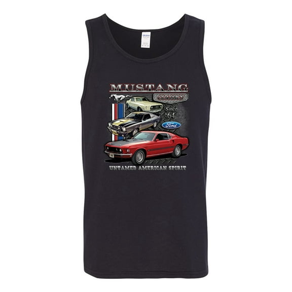 Wild Bobby Ford Mustang Untamed Spirit Mens Cars and Trucks Men Tank Top