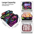 thumbnail image 3 of Alien Double Layered Insulated Refrigerated Large Capacity Lunch Bag with Two Compartments - 7.1x11.4x16.1 Inches, 3 of 6