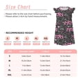 thumbnail image 3 of Fotbe Lovely Mom Ever Vestido de Dormir para Niñas de 3 a 10 Años, Mangas Cortas, Estilo Princesa, Pijama Camisón con Mangas Voladas-Small, 3 of 6