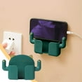 thumbnail image 3 of Wall Mounted Mobile Phone Charging Holder Storage Bracket for Bedside Bathroom Kitchen Compact Size 9x10x3cm Plastic Material Multi-Color Options Space Saving Design, 3 of 6
