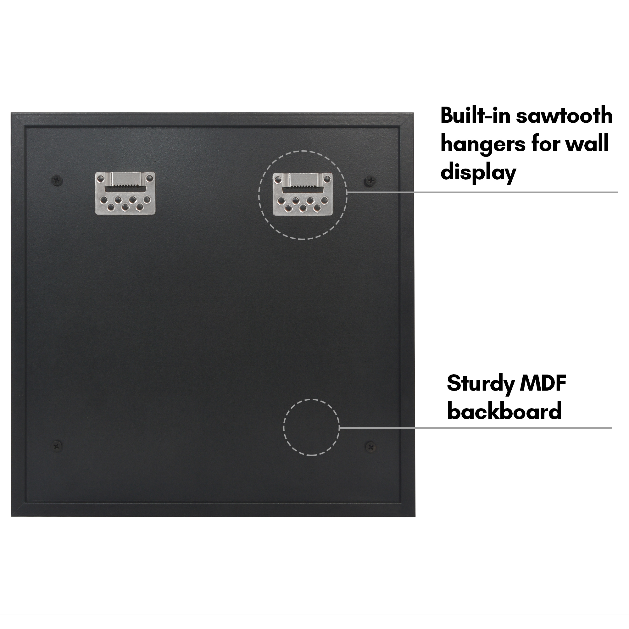 Americanflat 14x14 Minifigure Display Case with Polished Plexiglass Holds Minifigures Silhouette Wall - Black