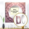 thumbnail image 3 of Designart "Fragile Pink Lotus Floral Mandala I" Boho Mandala Square Mirror For Wall Decor - Large Pink Square Printed Wall Mirror Art - Square Traditional Mirror - Wall Mounted Square Large Mirror, 3 of 5