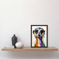 thumbnail image 2 of Meerkat Splash Paint Watercolour Painting Artwork Framed Wall Art Print A4, 2 of 4