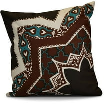 Simply Daisy Rising Star Geometric Print Outdoor Pillow