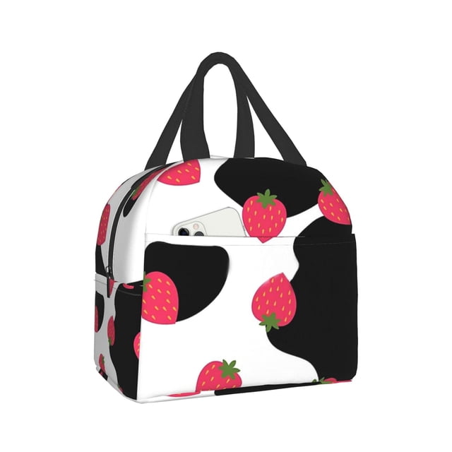 Lonchera aislante Carati Strawberry Cow para mujer