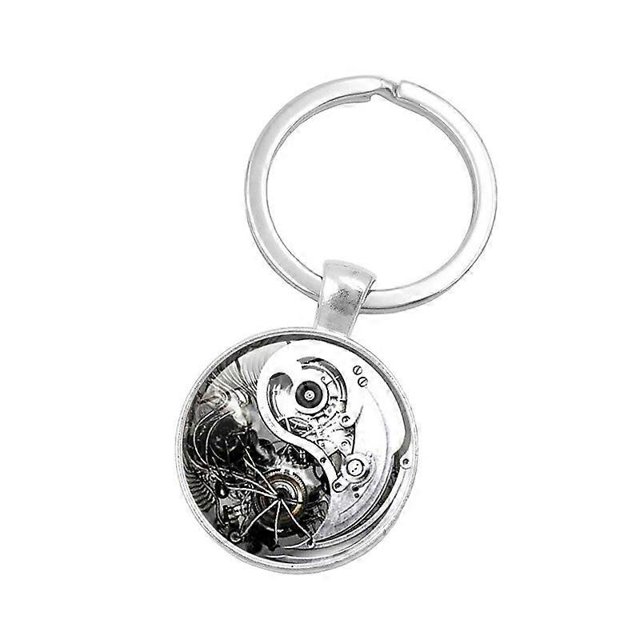 Fashion Jewelry Chinese style Taiji Yin Yang Fish Scenery Keychain
