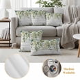 thumbnail image 5 of Sage Green Eucalyptus Leaves Outdoor Pillow Covers 20x20 Set of 2,Waterproof Patio Throw Pillowcase Protectors,Summer Botanical Weeping Wooden Decorative Pillow Shams Cushion Covers for Bed Couch, 5 of 8