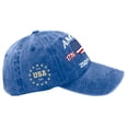 thumbnail image 5 of Trgacdwlo 250 Anniversary USA Hat Unisex Embroidered Adjustable Patriotic Hats Independence Day Distressed Vintage Baseball Caps Blue, 5 of 5