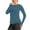 Navy, variant on Soft Workout Tops for Women Sun Protection Shirts with Thumb Holes Quick Dry Running Hiking Rash Shirt Mint Green XL(XL)