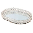 thumbnail image 4 of Rongfmy Gold Mirrored Crystal Vanity Makeup Tray Cosmetic Perfume Bottle Tray M M, 4 of 9